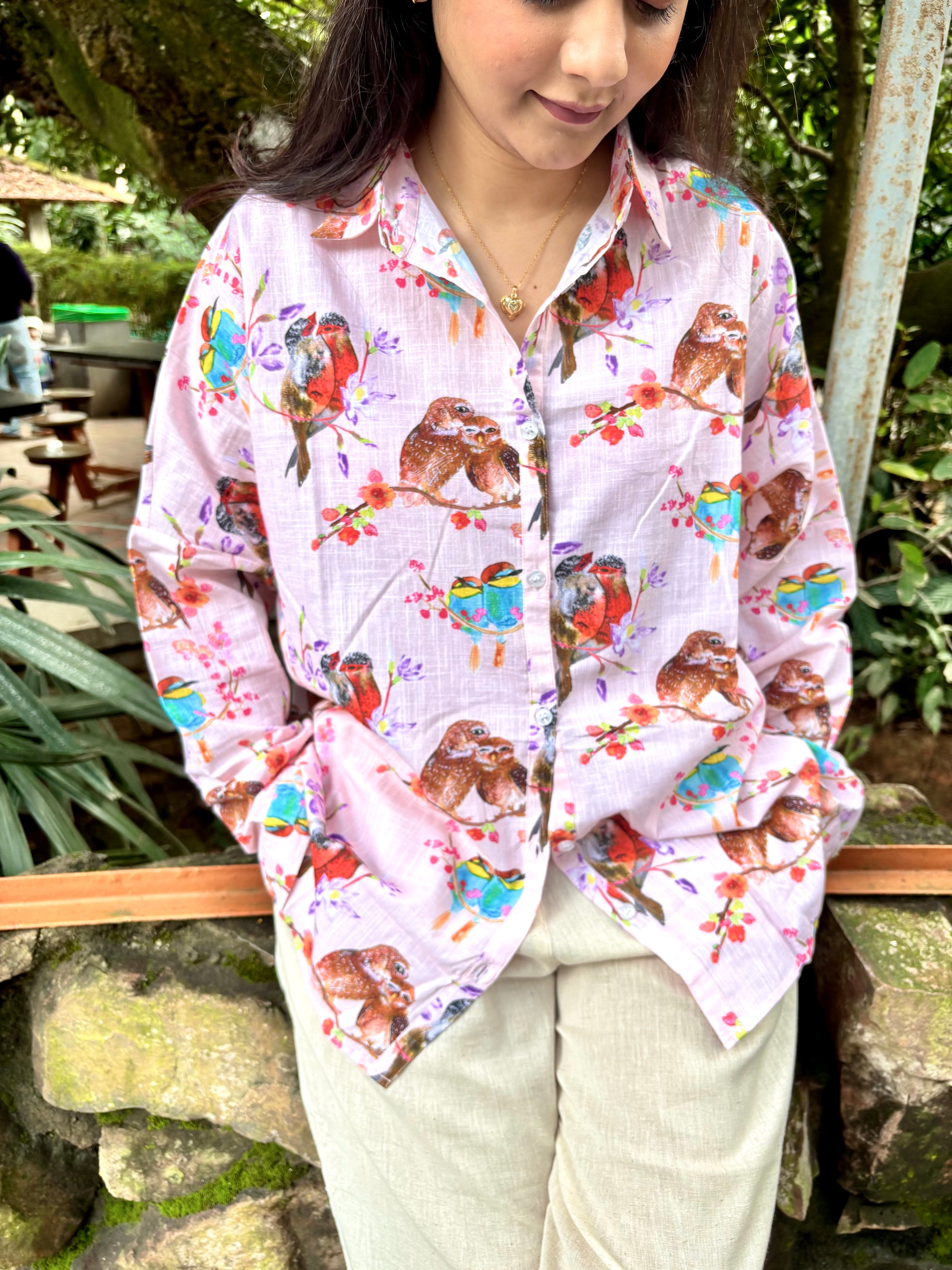 Lovebirds Pink Shirts