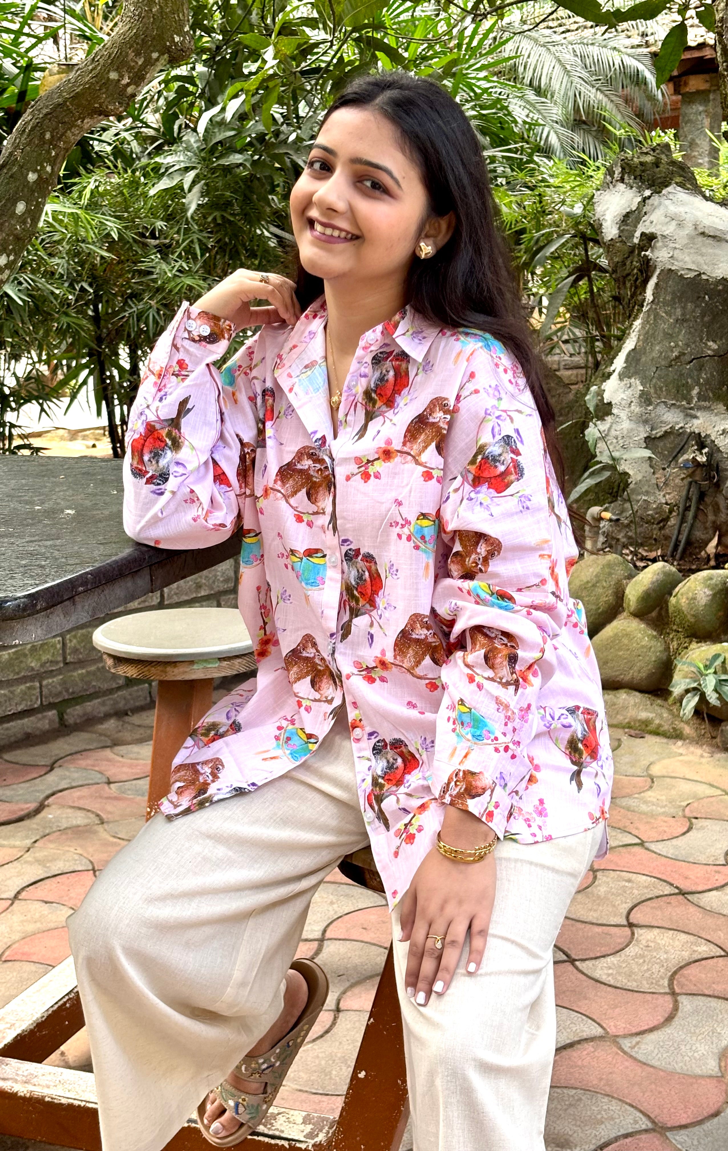 Lovebirds Pink Shirts