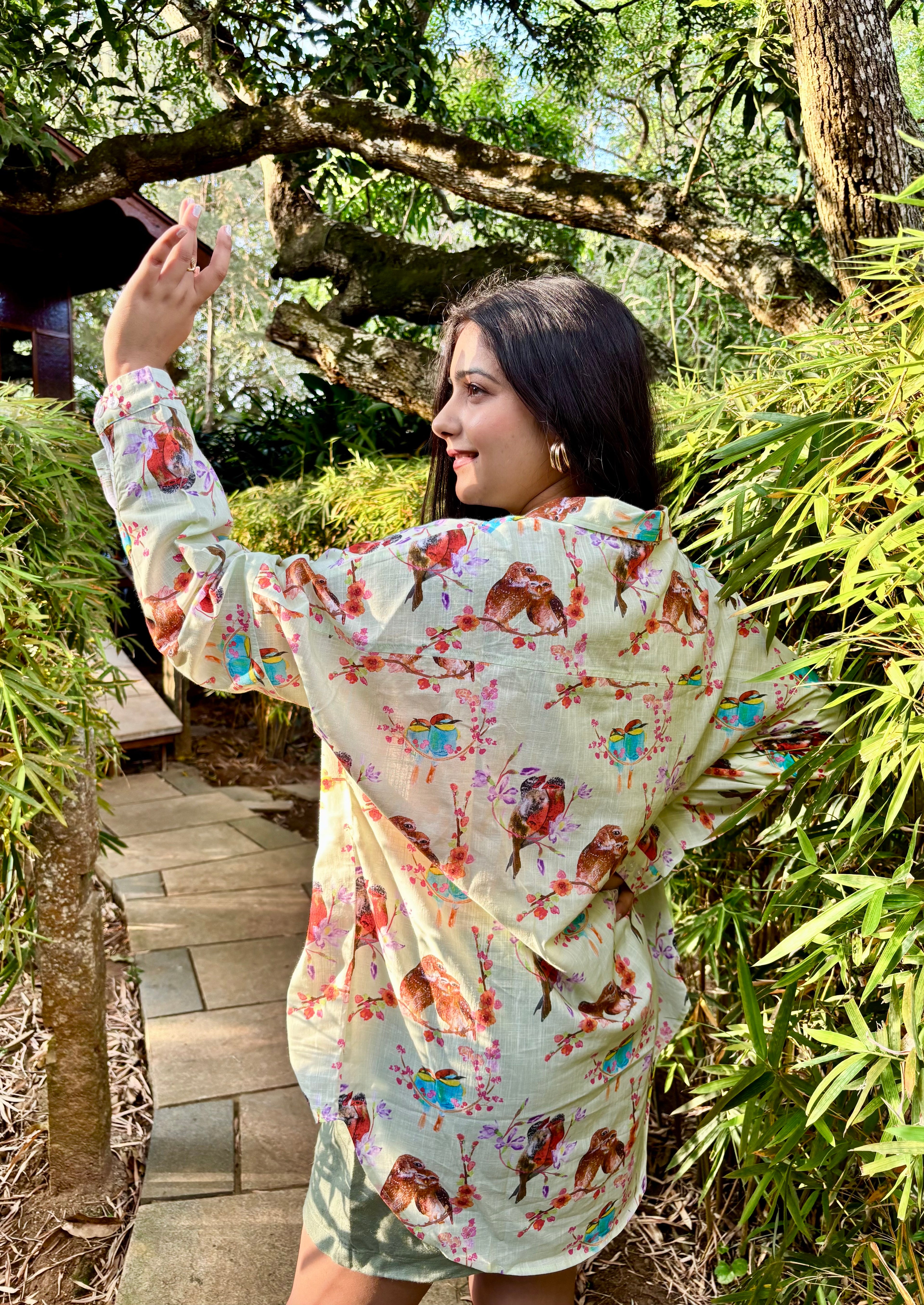 LoveBirds Sage Green Shirt