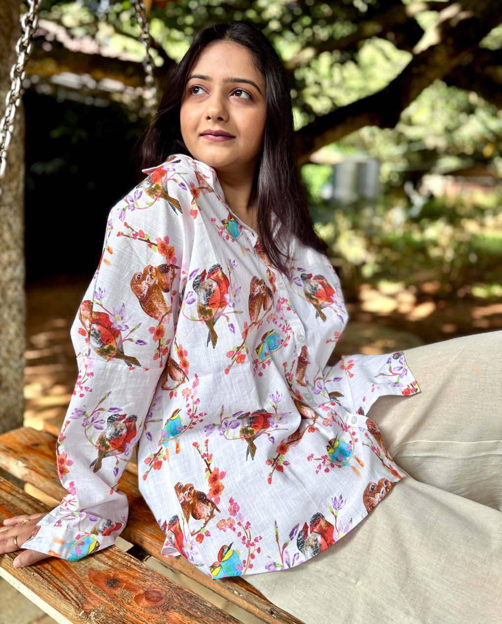Lovebirds Flower Shirt