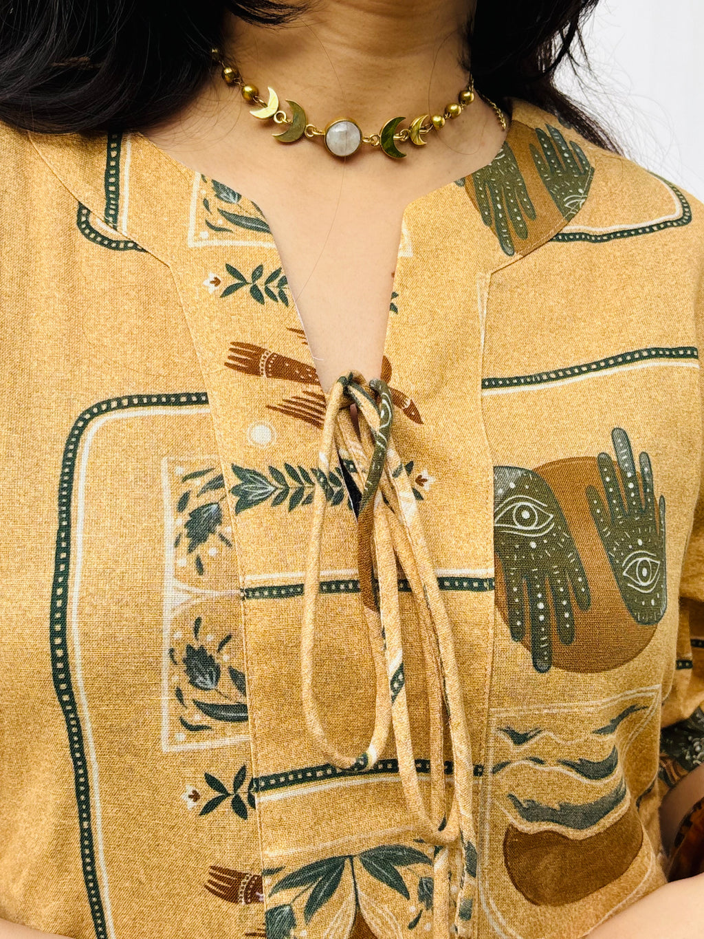 Beige Boho Tiered Dress