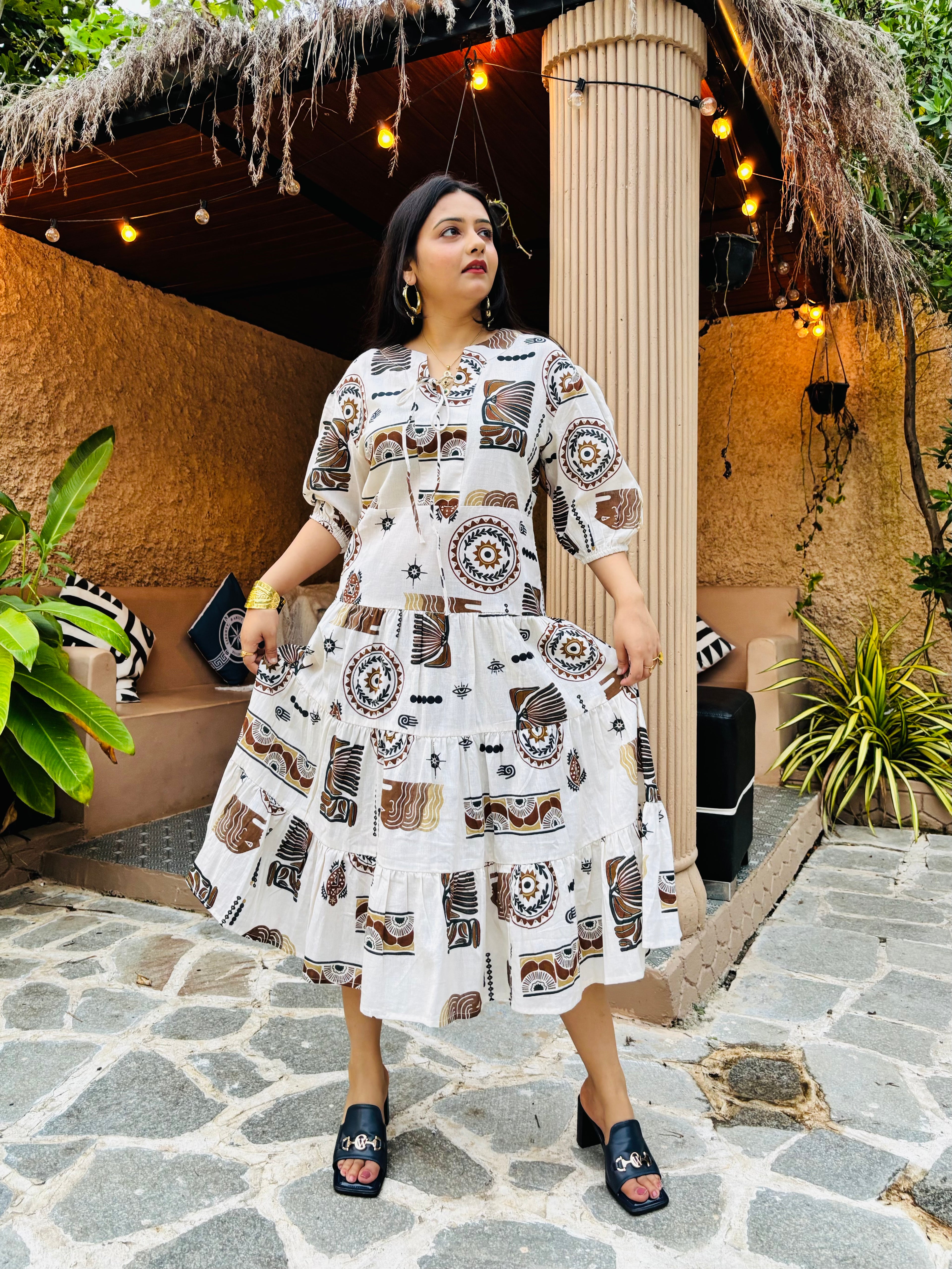 Sunset Mandala Dress