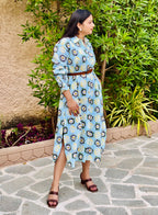 Women's Linen Cotton Shirtdress – Morning Bloom