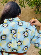 Women's Linen Cotton Shirtdress – Morning Bloom