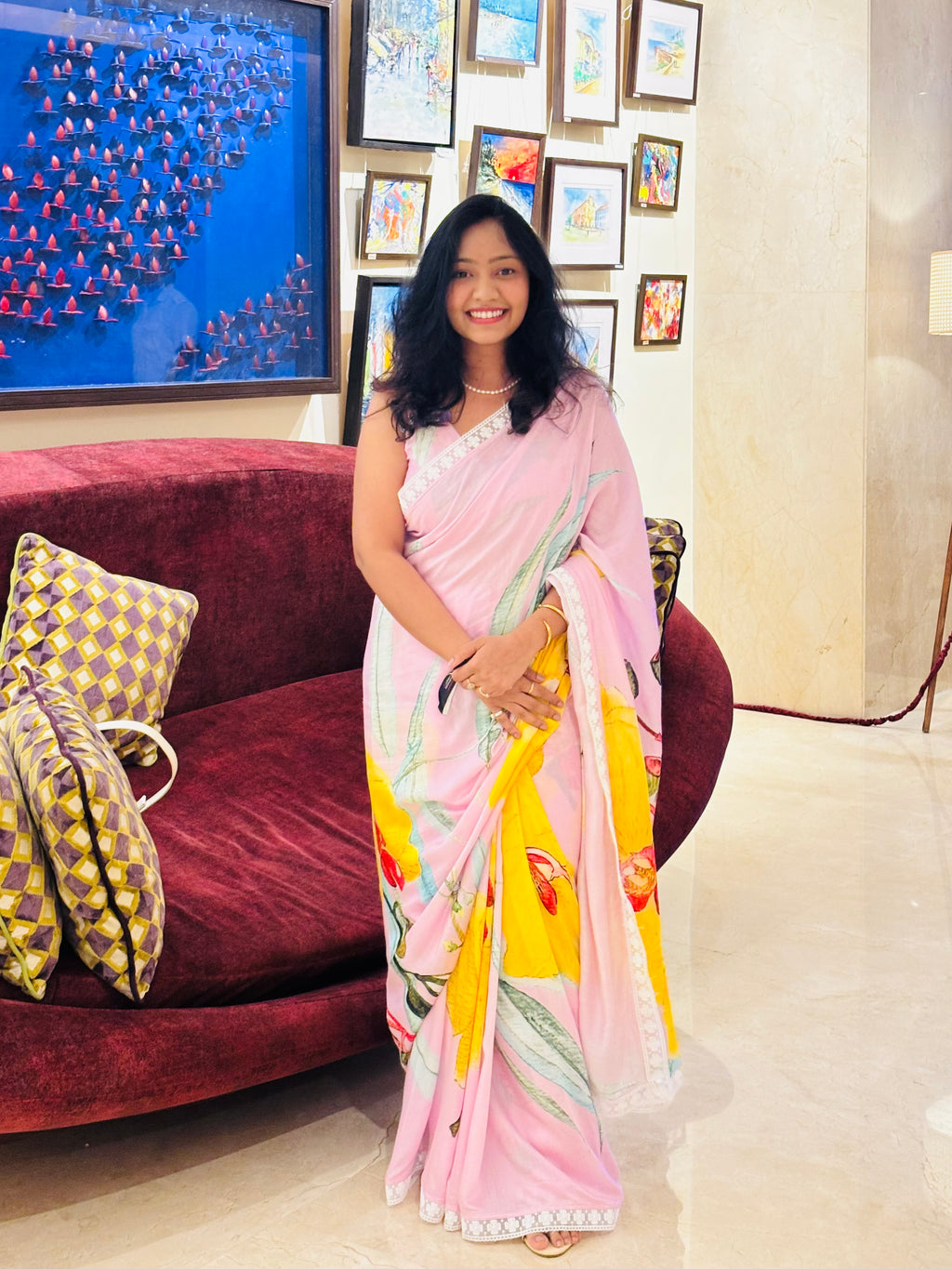 The Orchid Saree