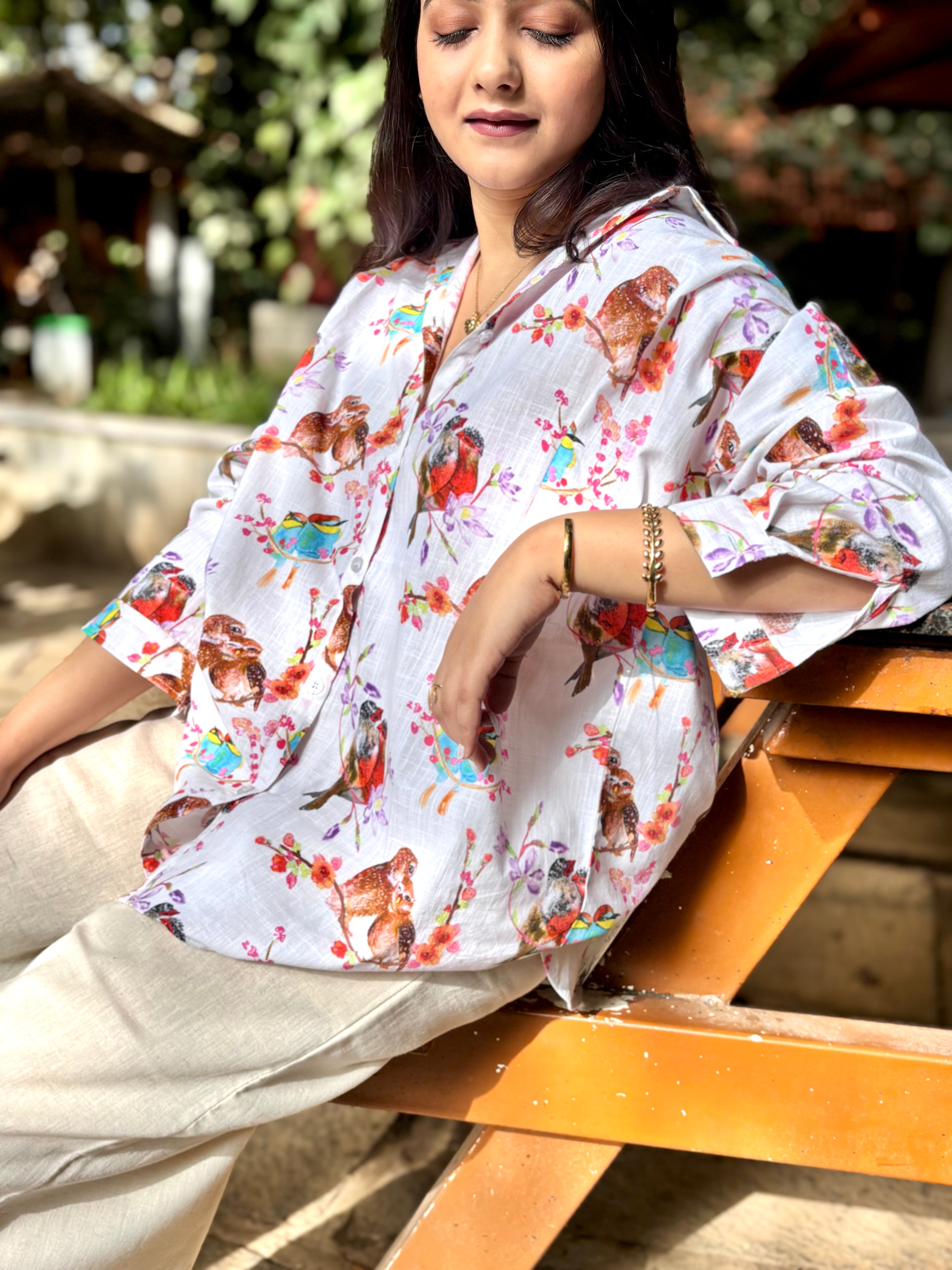 Lovebirds Flower Shirt