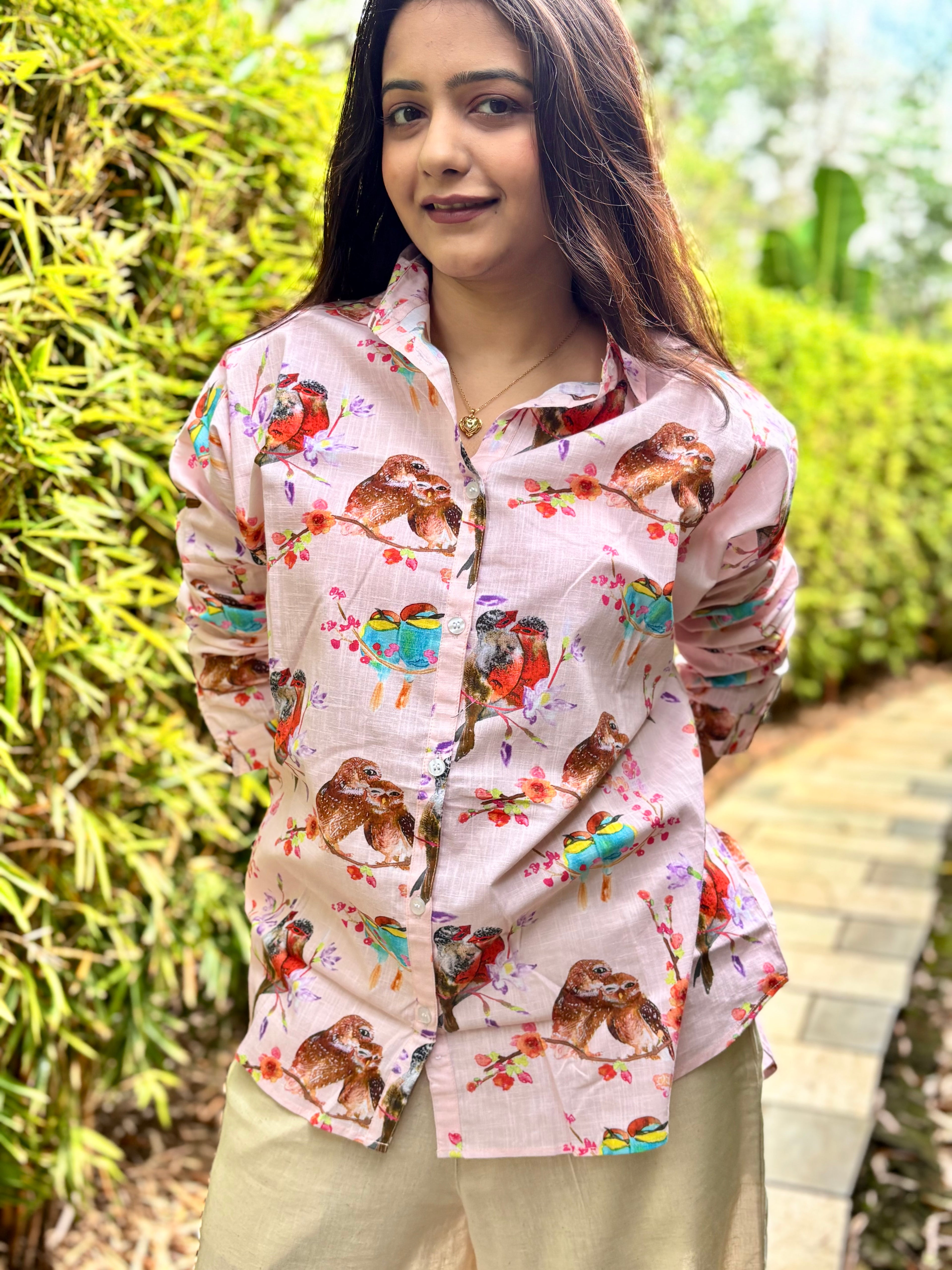 Lovebirds Pink Shirts